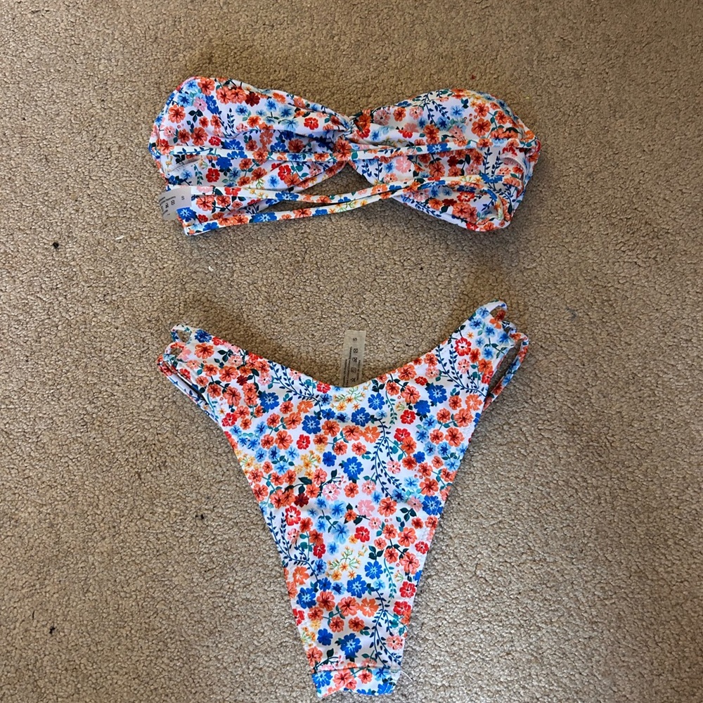 Floral Bikini Set SHEIN